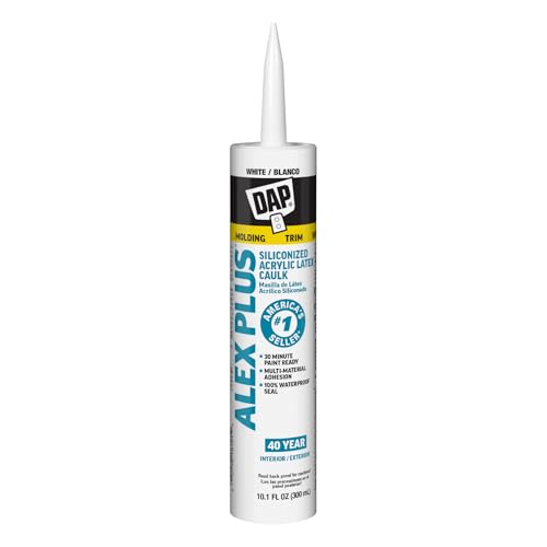 DAP Alex Plus 10.1oz All Purpose Acrylic Latex Caulk Plus Silicone