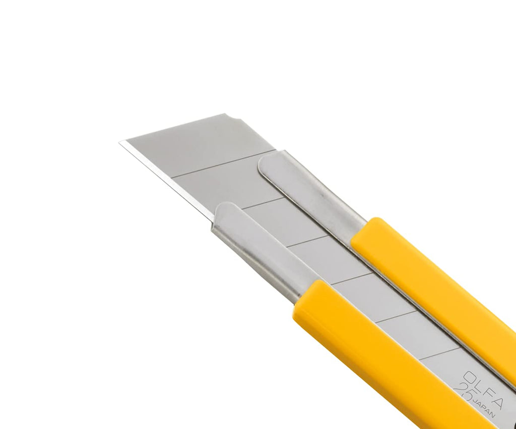 OLFA HB-20B 25mm 7-Pt Silver Extra Heavy-Duty Snap-Off Blade — Pack of 20
