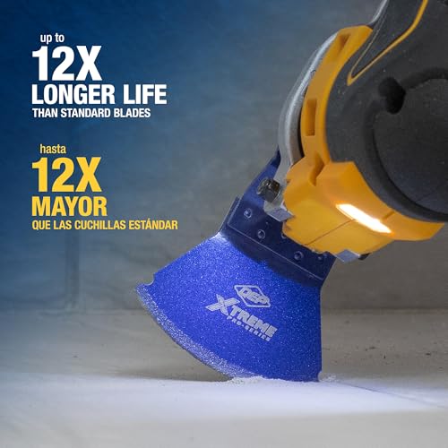 QEP 10088 Xtreme Premium Diamond Grit Grout Removal Curved Blade