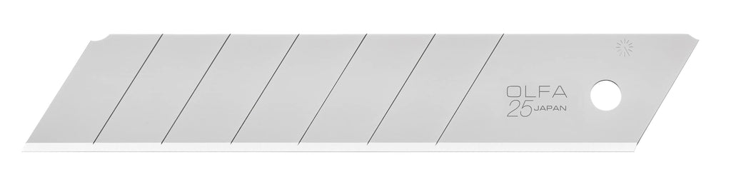 OLFA HB-20B 25mm 7-Pt Silver Extra Heavy-Duty Snap-Off Blade — Pack of 20