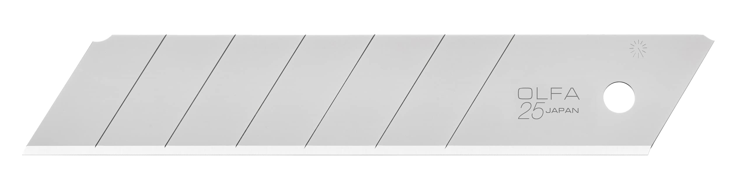 OLFA HB-20B 25mm 7-Pt Silver Extra Heavy-Duty Snap-Off Blade — Pack of 20