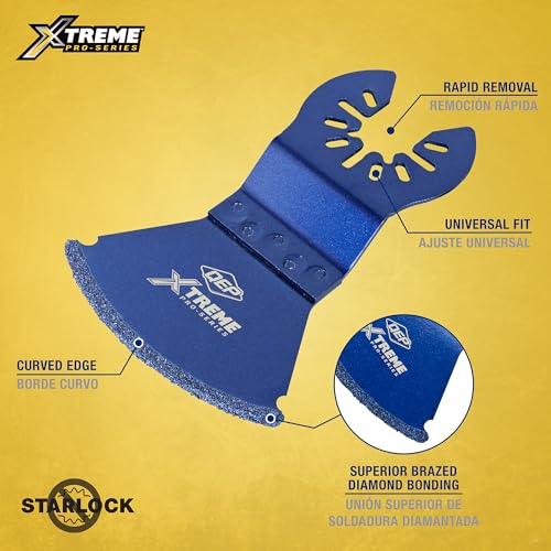 QEP 10088 Xtreme Premium Diamond Grit Grout Removal Curved Blade