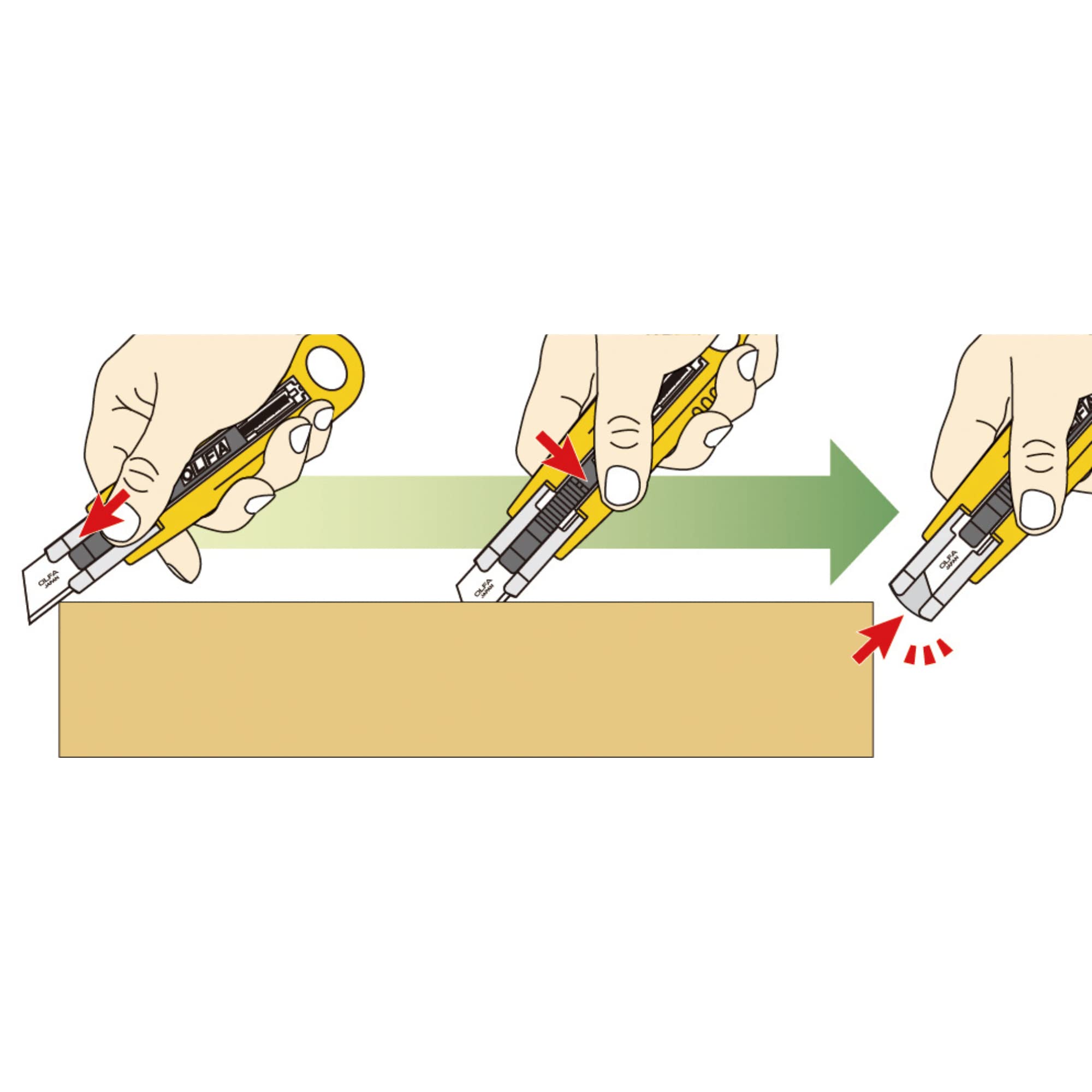 OLFA SK-4 Semi-Automatic Self-Retracting Safety Knife