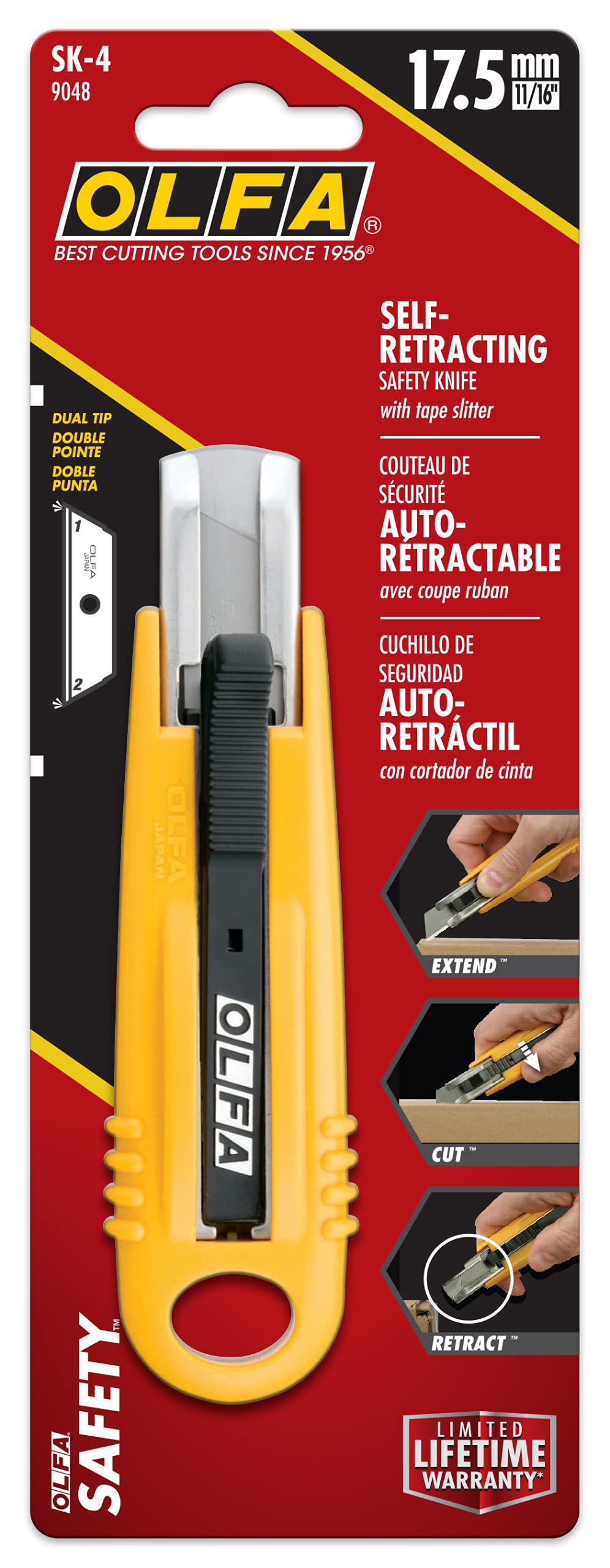 OLFA SK-4 Semi-Automatic Self-Retracting Safety Knife