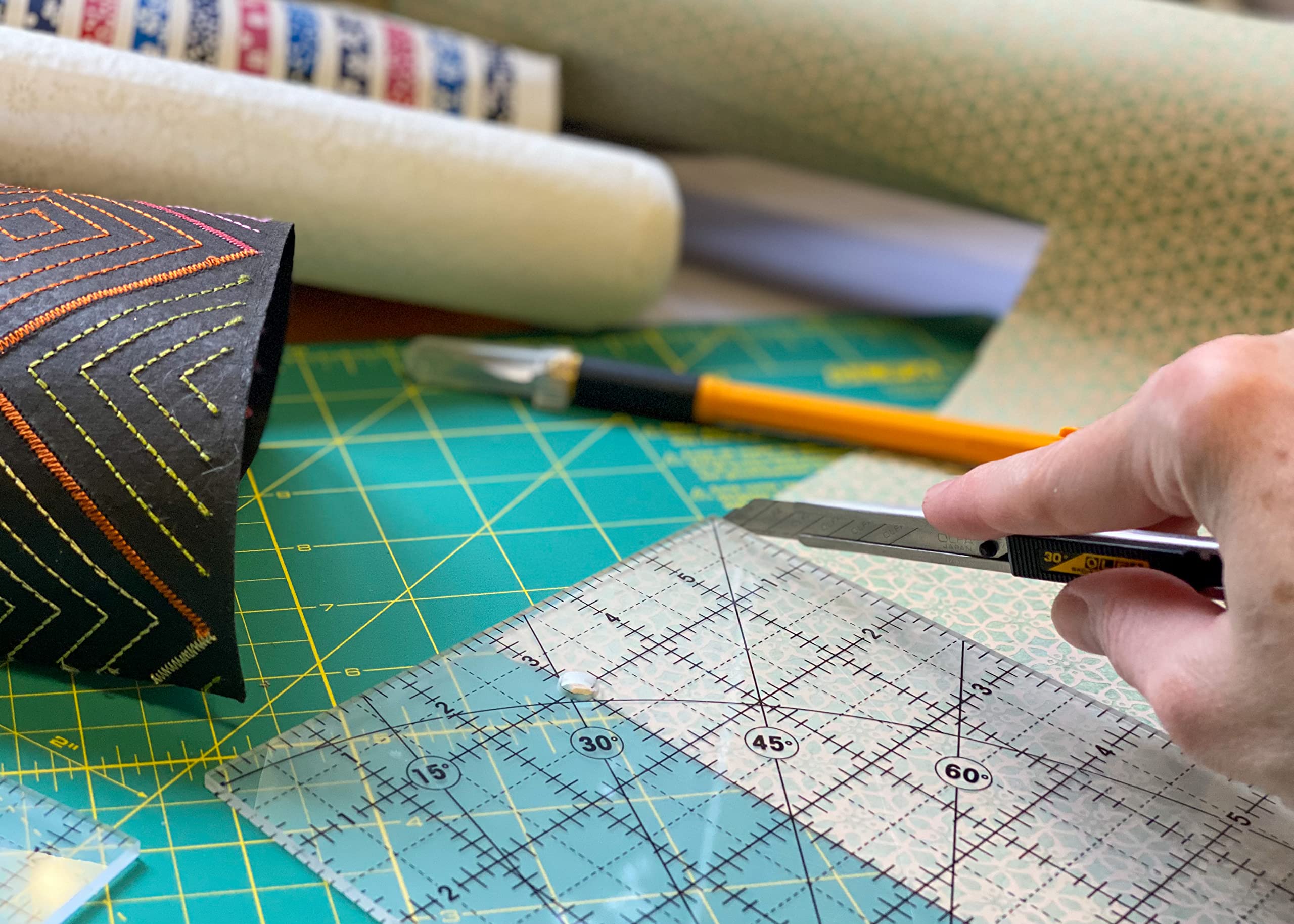 OLFA SAC-1 9mm Stainless Steel Graphics Knife – Precision Art Cutter with Snap-Off Blade