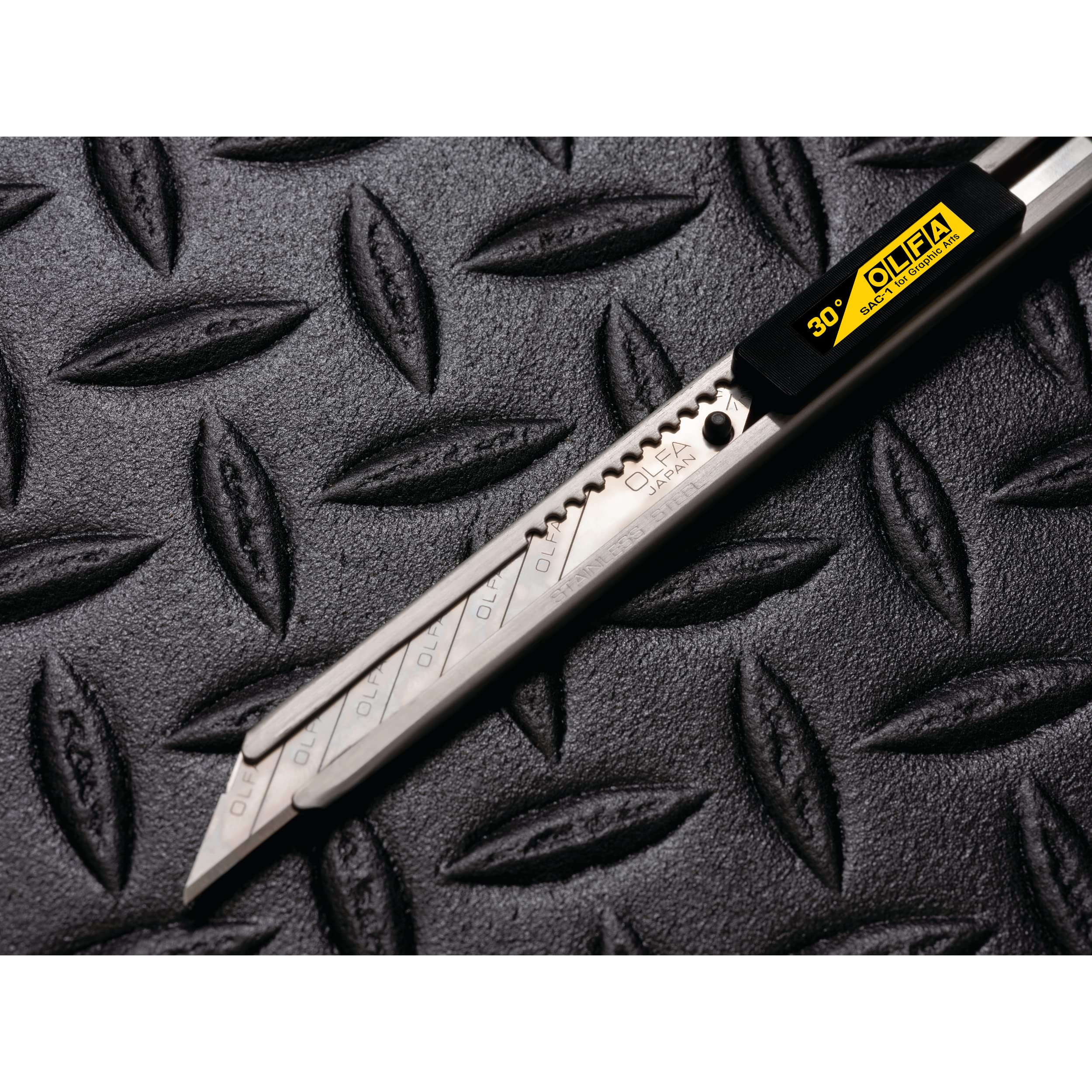 OLFA SAC-1 9mm Stainless Steel Graphics Knife – Precision Art Cutter with Snap-Off Blade